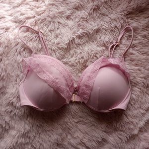 Victoria's Secret Mauve Lace Ruffle Bikini Top